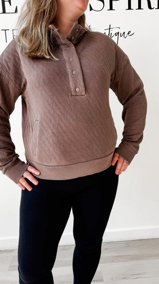Kyra Quilted Pullover