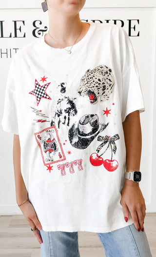 Western Collage Leopard Graphic Tee