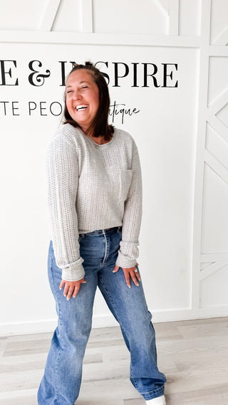 Joan Open Weave Knit Sweater