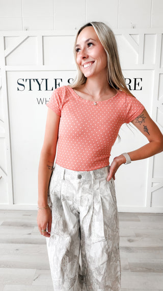 Nikibiki Reversible Polka Dot Top
