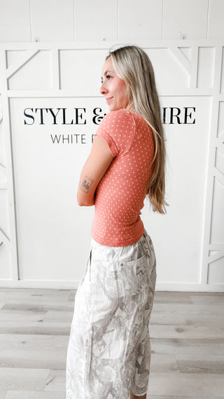 Nikibiki Reversible Polka Dot Top