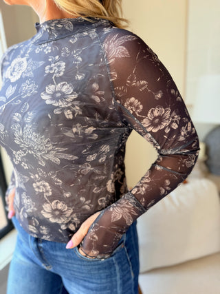 Juliette Mesh Floral Top