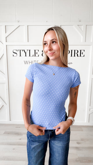 Nikibiki Reversible Polka Dot Top