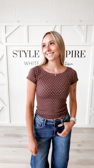 Nikibiki Reversible Polka Dot Top