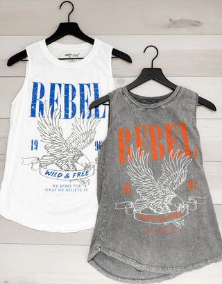 Rebel Wild and Free Graphic Tank