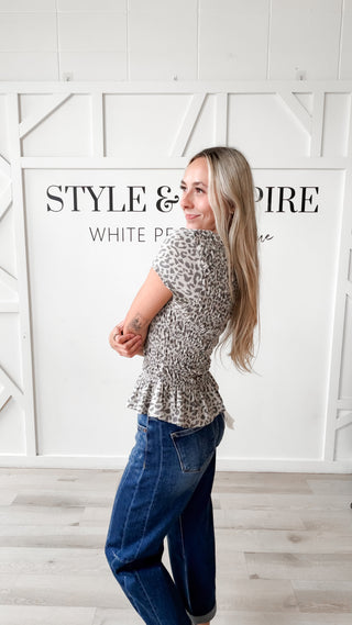 Roxanne Smocked Bodice Top