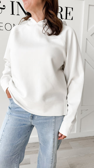 Carly Ribbed Side Vent Hoodie