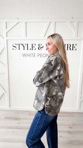 Naomi Camouflage Shacket