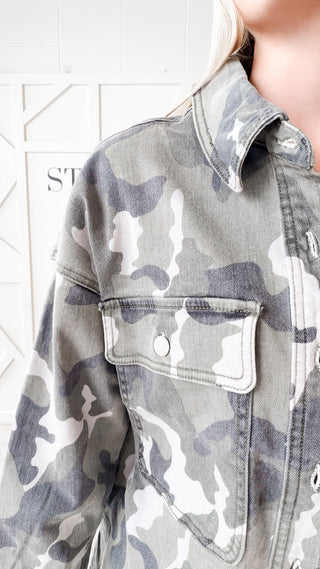 Naomi Camouflage Shacket