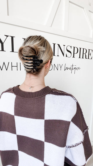 Kaxi Wide Lay Down Claw Clip. *Final Sale*