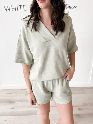 Jenny Textured Lounge Shorts