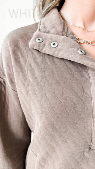 Kyra Quilted Pullover