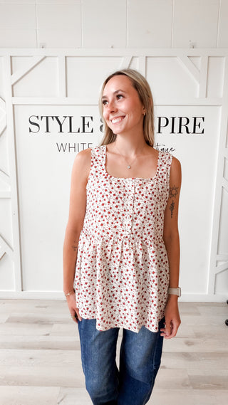 Trisha Babydoll Tunic Tank