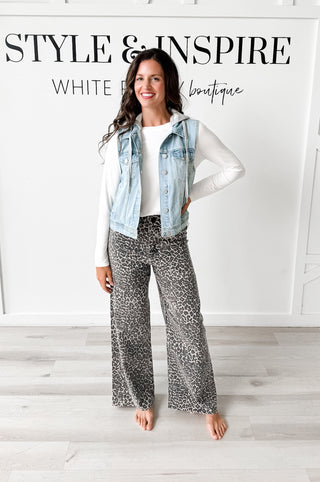 Timmie Hooded Jean Vest