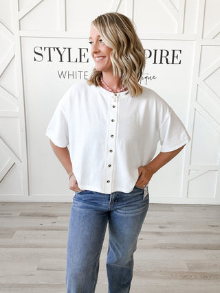 Miranda Boxy Tee Cardigan