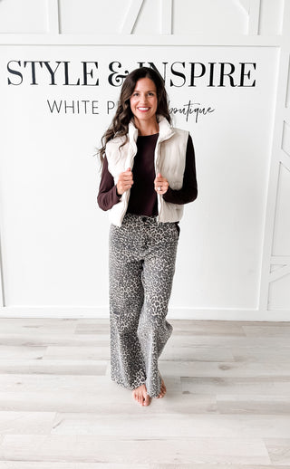 Savannah Leopard Print Pants