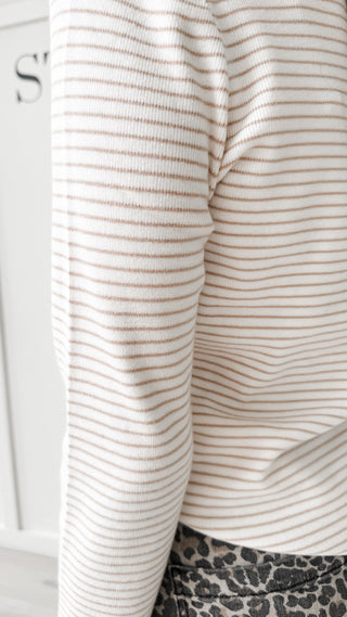 Nola Pin Stripe Long Sleeve Top