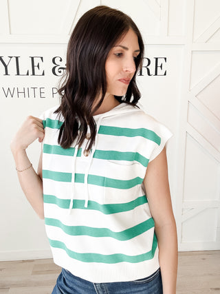 Myra Cap Sleeve Sweater Hoodie