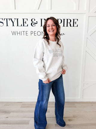 Beach Bum Appliqué Sweatshirt