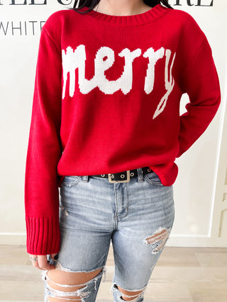 Merry Graphic Sweater *final sale*