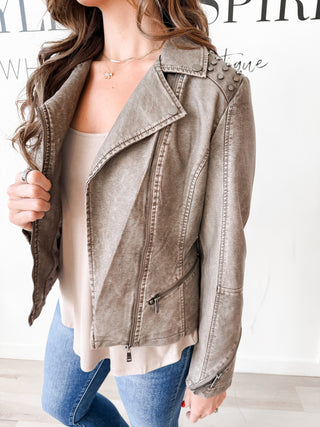 Lilian Vegan Leather Jacket