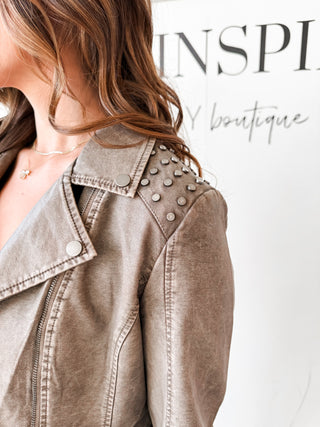 Lilian Vegan Leather Jacket