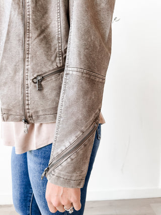 Lilian Vegan Leather Jacket