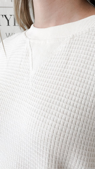 Donna Brushed Thermal Pullover