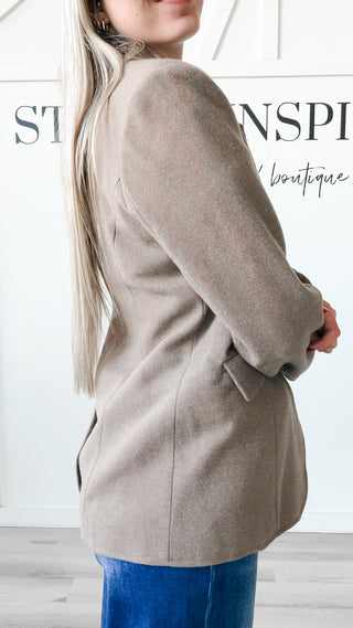 Darlene Rib Cuffed Blazer
