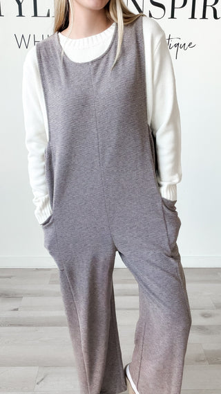 Cassie Side Ribbon Tie Overalls