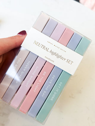 Neutral Highlighter Set