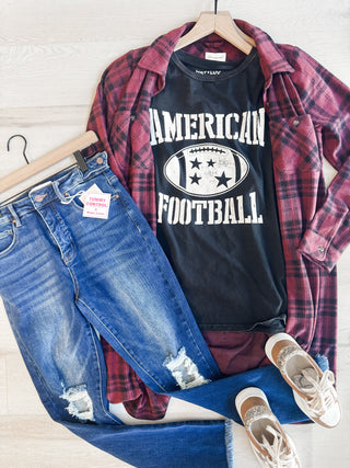 American Football Oversized Graphic Tee