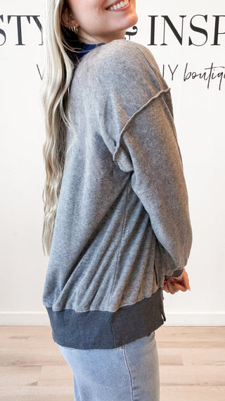 Grady Velour Sweatshirt
