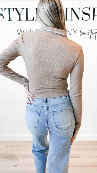 Rebel Contrast Stitch Top