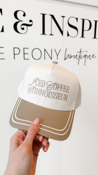 Iced Coffee Connoisseur Trucker Hat. *Final Sale*