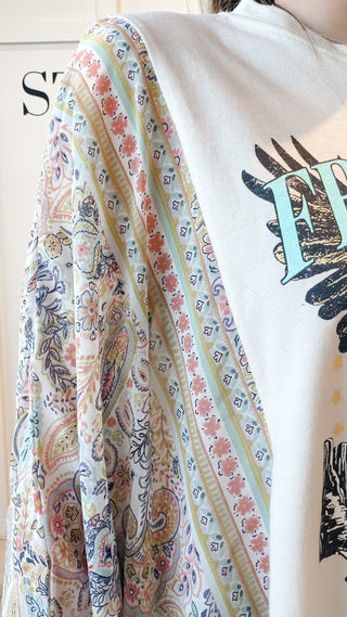Free Bird Vintage Graphic Kantha Top