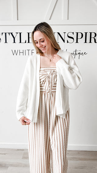 Loretta Airy Knit Open Cardigan