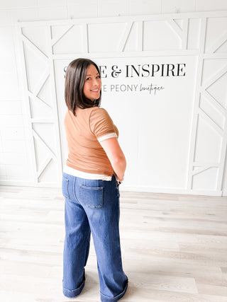 Emma Mesh Jersey Combo Tee