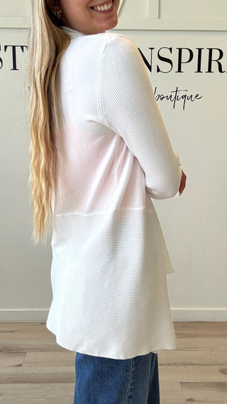 Lea Long line Waterfall Cardigan