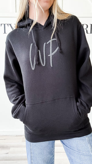 White Peony Puff Sweatshirt
