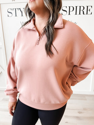 Alice Scuba Half Zip Sweatshirt