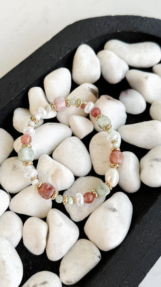 Mixed Stone and Pearl Bracelet. *Final Sale*