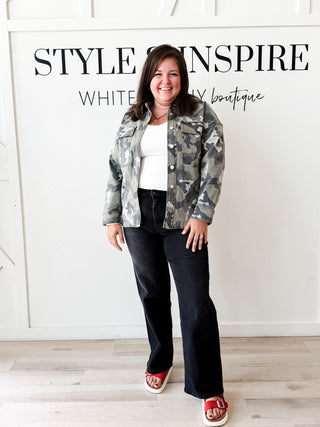 Naomi Camouflage Shacket