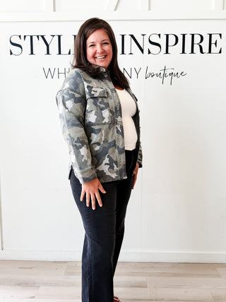 Naomi Camouflage Shacket