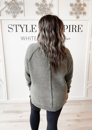 Sophia Chenille Raglan LS Sweater