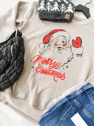 Merry Christmas Santa Graphic Sweatshirt