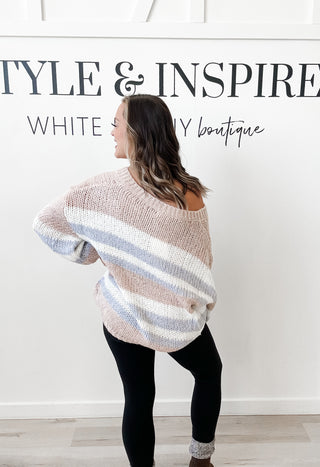 Myra Balloon Sleeve Cable Knit Sweater