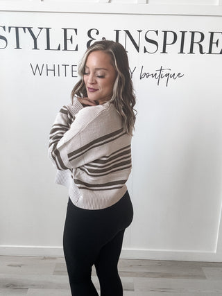 Jody Striped Cropped Sweater