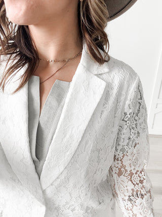 Simone Lace Blazer