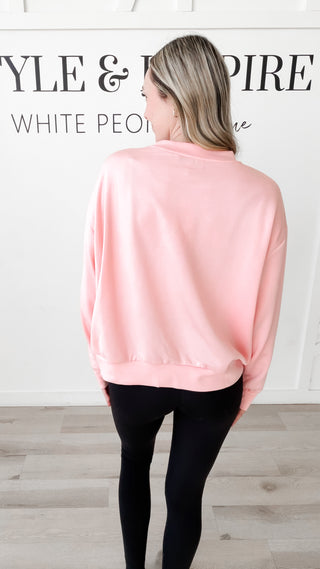 Sammy Floral Knit Embroidery Sweatshirt